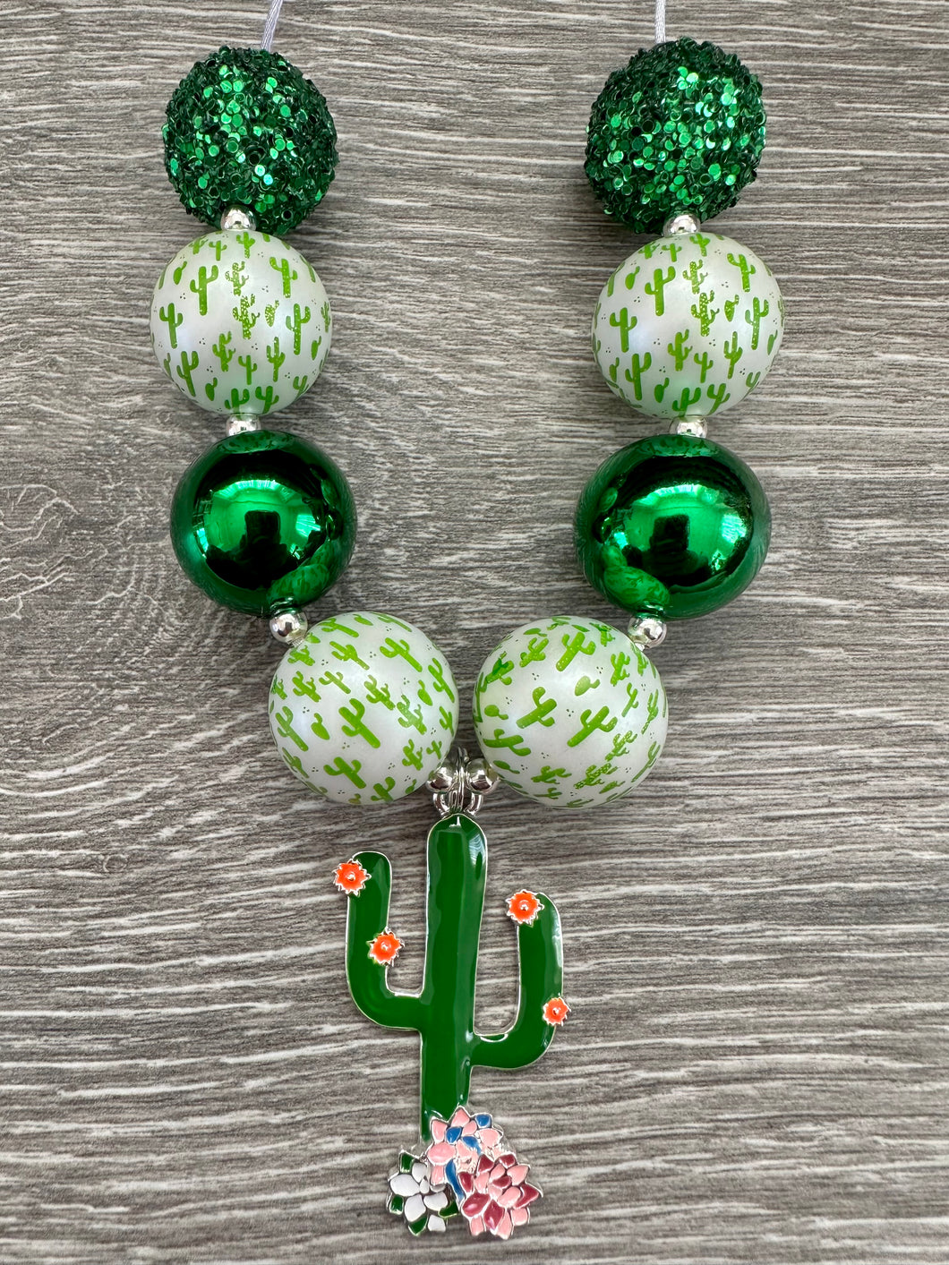 Taco- cactus pendant
