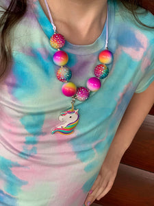 Throwback Thursday- rainbow unicorn pendant